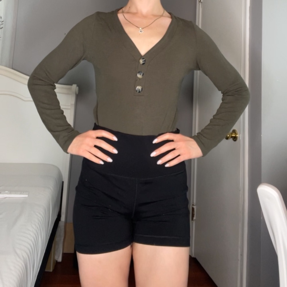 Olive green bodysuit